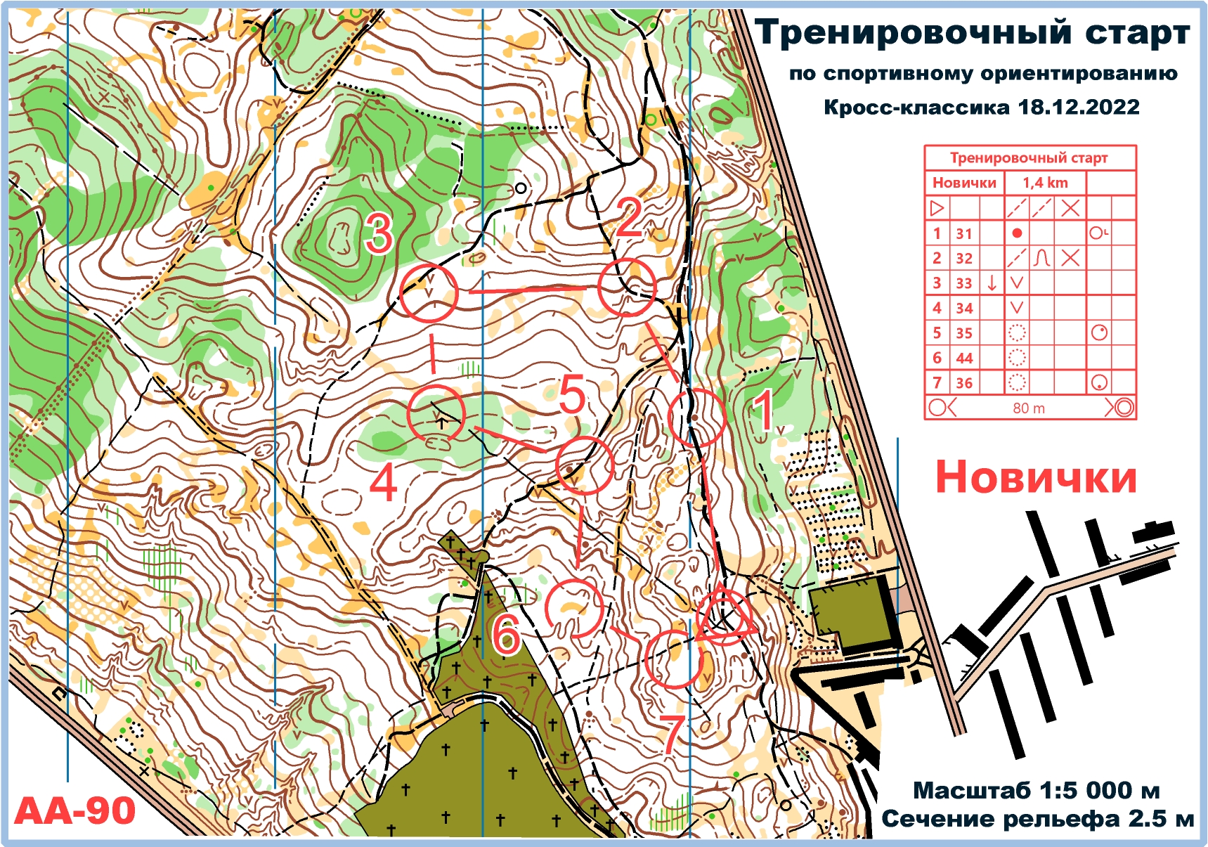 Карта спортивного ориентирования